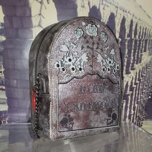 Betsey Johnson Goth Graveyard Glitter Purse